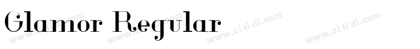 Glamor Regular字体转换